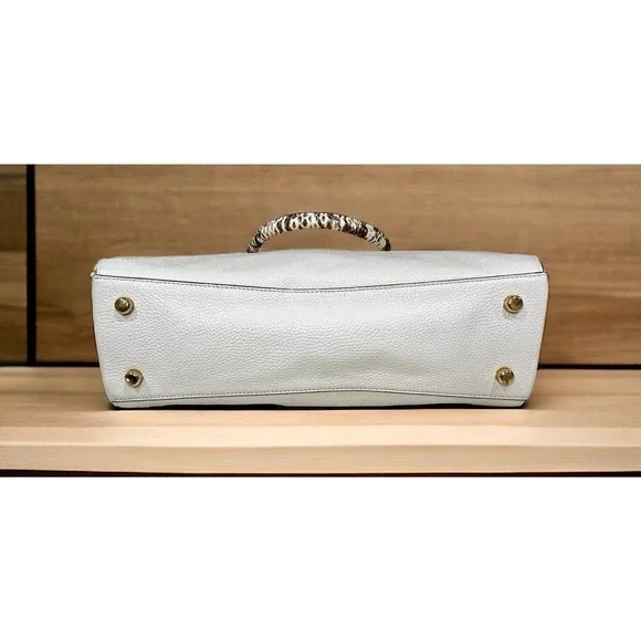 Coach F76642 Pebbled Leather Mia Satchel Bag